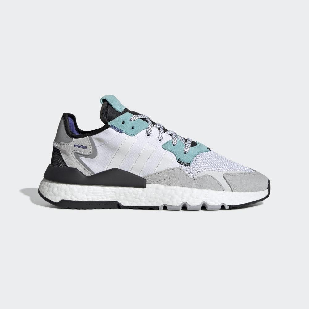 Adidas Men's Nite Jogger Originals Shoes White/Mint Ireland EE5882